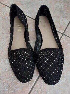 Primark Black Perforated Women’s Slip-On Flats